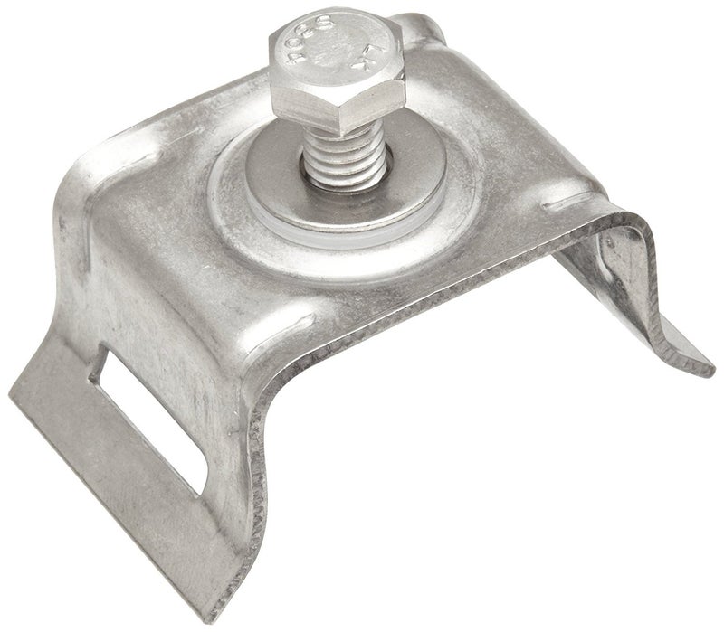 BAND-IT D02189 Stainless Steel Flared Leg Single Bolt Brack-It with 3/4" Slot (50 Per Box)